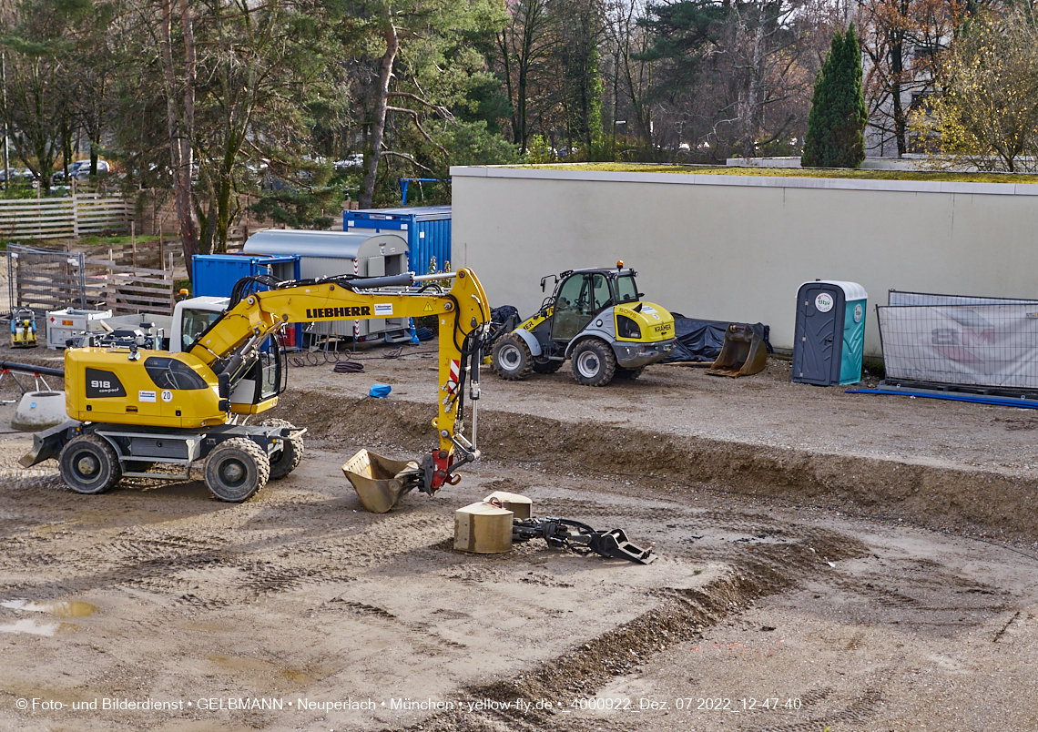 02.12.2022 - Baustelle an der Quiddestraße Haus für Kinder in Neuperlach